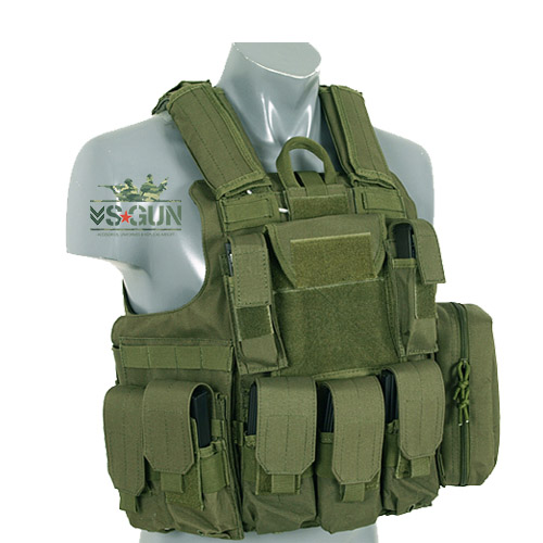 CHALECO TACTICO MILITAR AIRSOFT CIRAS VERDE