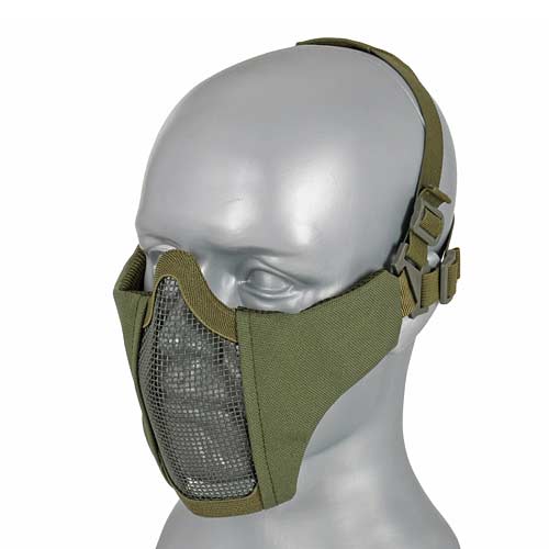 Mascara Airsoft Media Cara Rejilla Verde - Tactical Forces Airsoft Jerez
