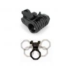 Adjustable Multi-Position Flashlight Ring - Black