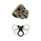 Adjustable Multi-Position Flashlight Ring - Tan