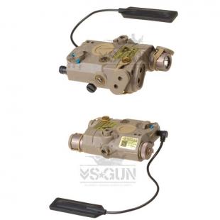 AN/PEQ Functional Linterna + Laser + IR Tan Element
