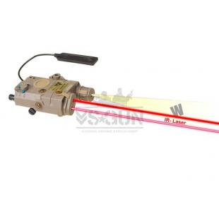 AN/PEQ Functional Linterna + Laser + IR Tan Element