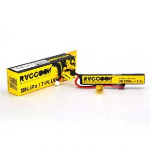 Batería lipo 7.4V Raccoon 1250 Mah 25-50C - Tdean