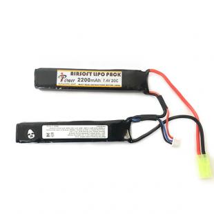 Batería lipo Ipower 7.4V 2200 MAH 20-40C 2 Modulos