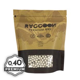Bolas Raccoon Bio Premium 0,40 gramos Blancas 1/2KG 1250 bbs