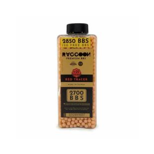 PREMIUM RACCOON BALLS 0.25 RED TRACERS - 2850BBS