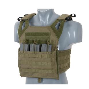 JPC Vest With Ballistic Plates OD Green - 8 Fields