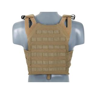 JPC Vest With Tan Ballistic Plates - 8 Fields
