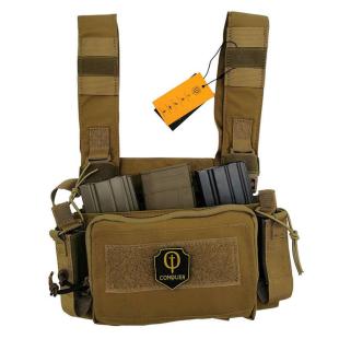 Micro Chest Rig Vest Conquer Coyote Brown