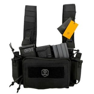 Chaleco Micro Chest Rig Conquer Negro