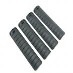 Rail Cover 4 units - Black