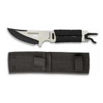 CUCHILLO ALBAINOX CUERDA PLATA-NEGRO