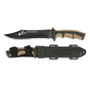 ALBAINOX SOLDIER KNIFE SHEATH ABS TAN-BLACK