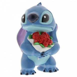 Figura Decorativa Stitch con Flores Disney Showcase