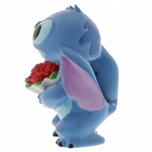 Figura Decorativa Stitch con Flores Disney Showcase