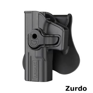 Funda Glock 13,17,18,19,23 Amomax GEN2 Para ZURDO - Negra