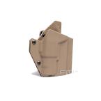FUNDA RIGIDA PARA PISTOLAS GLOCK 23 Y 19 LINTERNA TAN