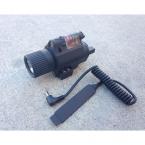 M6 Led Flashlight With Red Laser