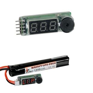 Lipo battery charge meter 2-4 s