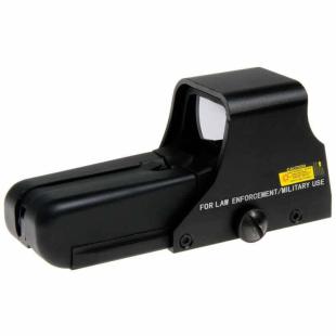 HOLOGRAPHIC SIGHT 552 WHITE RETICLE DUEL CODE - BLACK