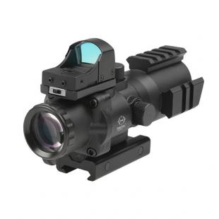 Mira Rhino 4x32 Con Fibra Óptica + Micro Red dot