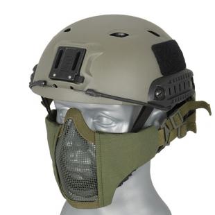 Grid+Fabric Mask For Green Helmet OD