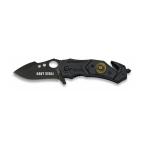 NAVAJA ALBAINOX ASISTIDA NAVY SEALS 6CM NEGRA