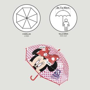 Paraguas Infantil Manual Minnie Disney
