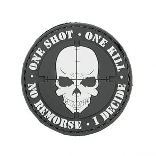 3D One Shot  PVC Patch - Black