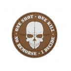 3D PVC One Shot Patch - Tan