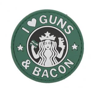 Guns and Bacon Embossed PVC Patch