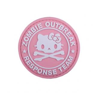 Patch PVC embossed Hello Kytty Zombie Killers