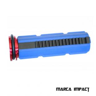 Piston 14 metallic teeth + Metallic piston head Supèr Shooter - Impact