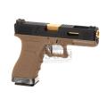 PISTOLA G17 WE G-FORCE 17 TAN/GOLD