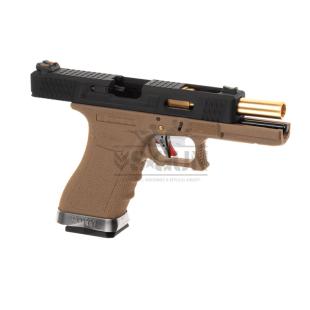 PISTOLA G17 WE G-FORCE 17 TAN/GOLD