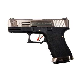 PISTOLA GLOCK 19 T7 CUSTOM GEN4 WE GAS NEGRA