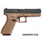 PISTOLA KP 17 CO2 Saigo (KJ Works) - Tan