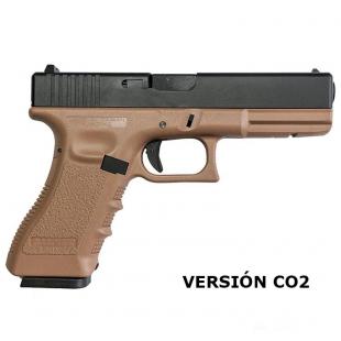 PISTOL KP 17 CO2 KJ WORKS - TAN