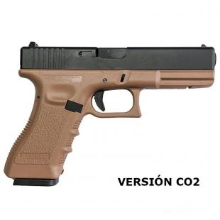 PISTOLA KP 17 CO2 Saigo (KJ Works) - Tan