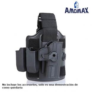 Amomax Tan Rigid High Resistance Leg Holster