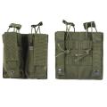 Pouch Portacargador Molle Modular doble M4+Pistola - OD Verde