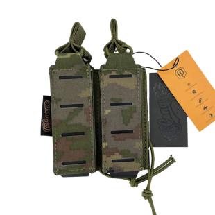 Pouch Double Magazine  Conquer Laser Cutting Pistol Pixelated Wooded