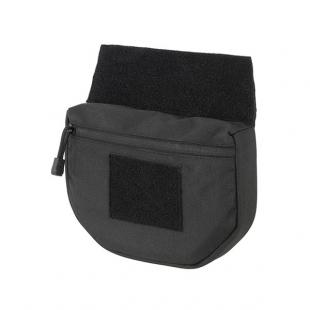 Drop-Down Pouch For Black Tactical Vest