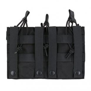 M4 Molle Modular Triple Pouch - Black