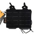Pouch Double M4 Conquer Magazine Pouch Black Laser Cutting