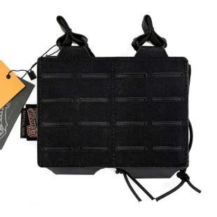 Pouch Double M4 Conquer Magazine Pouch Black Laser Cutting