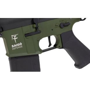 BLACK/GREEN BUSHIDO CHU REPLICA WITH ELECTRONIC TRIGGER - SAIGO DEFENSE