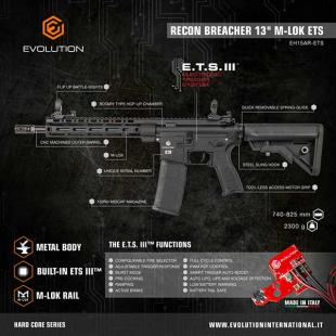 Réplica Breacher 13´´ M-LOK GATILLO ELECTRÓNICO ETS III - Evolution Airsoft