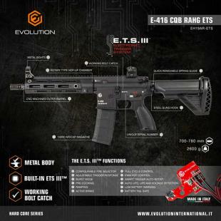 Réplica E-416 RAHG GATILLO ELECTRÓNICO ETS III - Evolution Airsoft