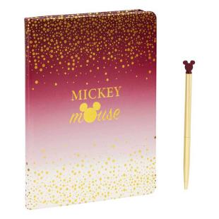 Set Libreta y Bolígrafo Mickey Brillo Disney